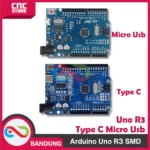 ARDUINO UNO R3 ATMEGA328P SMD CH340 ATMEGA328P MICRO USB IC PB - Gambar 4
