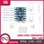 Logic Level Converter 4CH 2CH 3.3V 5V I2C SPI TTL Bi Direction Module - Gambar 4
