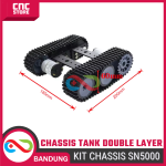 DIY Tank Chassis SN5000 – Sasis Robot Perayap 12V Bahan Aluminium Cocok untuk Arduino - Image 2