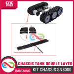 DIY Tank Chassis SN5000 – Sasis Robot Perayap 12V Bahan Aluminium Cocok untuk Arduino - Image 5