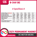 Motor DC 31ZY Permanent Magnet – Dinamo Micro High Power 12V 24V untuk Mesin & Proyek - Image 7