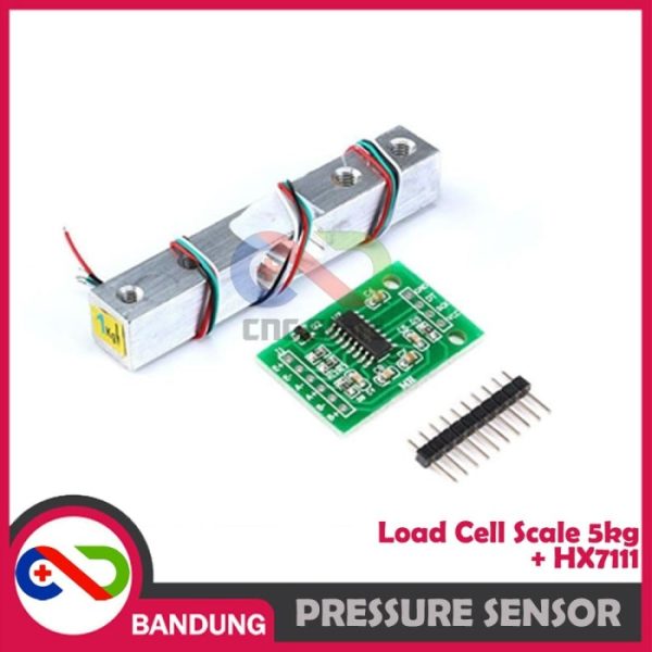 HX711 Load Cell Module 24 Bit | HX-711 Pressure Sensor Timbangan Elektronik 5kg untuk Arduino, ESP32 & Proyek DIY