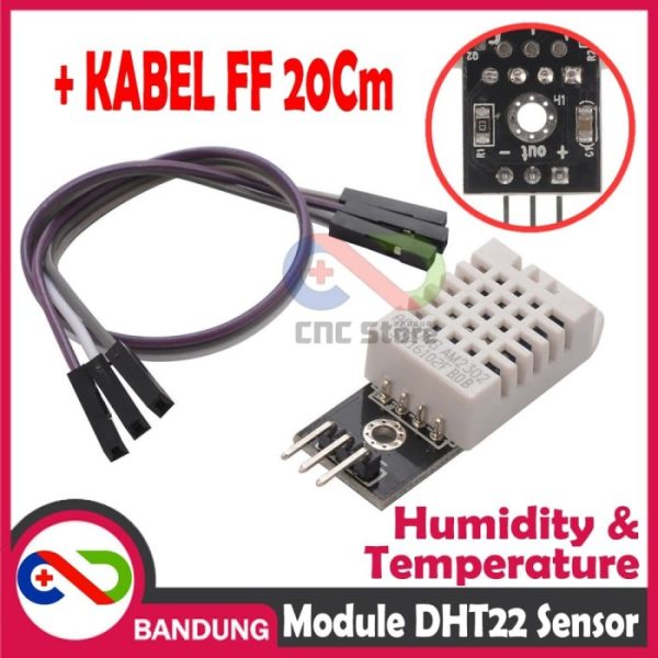 DHT22 AM2302 Sensor Suhu & Kelembaban | Temperature Humidity Module untuk Arduino Uno, Mega & IoT DIY