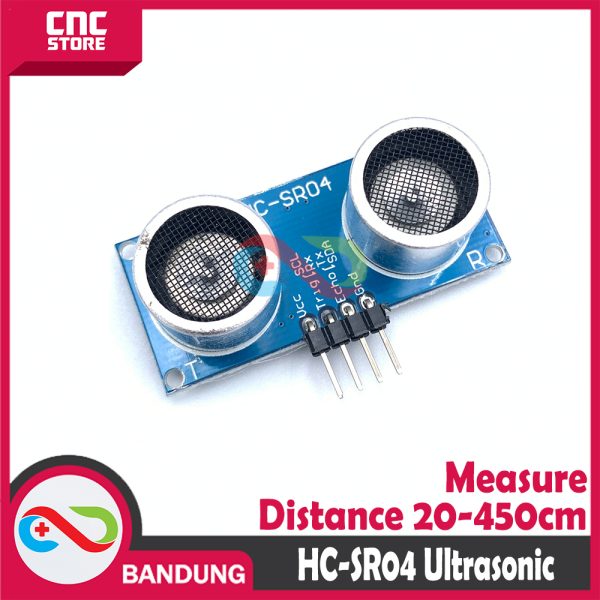 HC-SR04 Ultrasonic Distance Measuring Sensor | Transducer 3.3V 5V untuk Arduino, ESP32, DIY Elektronika & Proyek IoT