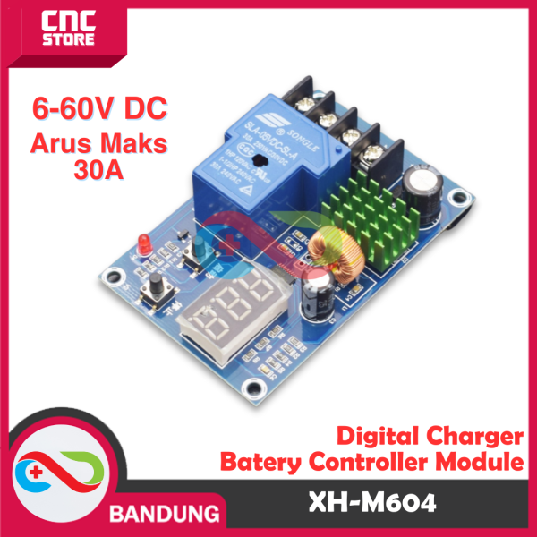XH-M604 Digital Charger Battery Controller Module 6-60V DC | Modul Kontrol Pengisian Aki & Baterai Lithium DIY Elektronika