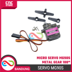 Micro Servo Tower Pro MG90S MG90 MG-9M0 G-90S Half Metal Gear 180 derajat – Servo Kecil untuk Proyek Elektronik - Image 4