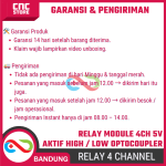 Module Relay 4 Channel 5V – Aktif High / Low dengan Optocoupler - Image 8