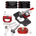 PORTABLE HINGE DRILL JIG ENGSEL SENDOK 35MM GUIDE ELITE WNEW - Image 2