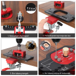 PORTABLE HINGE DRILL JIG ENGSEL SENDOK 35MM GUIDE ELITE WNEW - Image 3