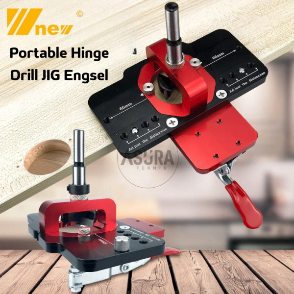 PORTABLE HINGE DRILL JIG ENGSEL SENDOK 35MM GUIDE ELITE WNEW