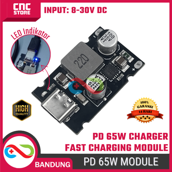 Module Charger PD 65W Fast Charging – Step Power Supply Full Proteksi