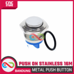 Push Button Switch Metal Saklar Push On Stainless 16M – Reset High Head - Image 6
