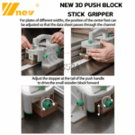 NEW 3D PUSH BLOCK STICK TABLE SAW ROUTER GRIPPER SAFETY PRECISION WNEW - Image 6