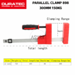 PARALLEL CLAMP 898 DURATEC 300MM 30CM 150KG - Image 2