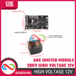 Arc Igniter High Voltage Module 12V – 20kV Variable Frequency AC 70W Long Time Working - Image 2