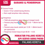 Miniatur Palang Kereta Api Case Only – Casing Simulasi Rail Crossing DIY untuk Servo SG90 / MG90 - Image 9