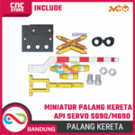 Miniatur Palang Kereta Api Case Only – Casing Simulasi Rail Crossing DIY untuk Servo SG90 / MG90 - Image 4
