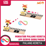 Miniatur Palang Kereta Api Case Only – Casing Simulasi Rail Crossing DIY untuk Servo SG90 / MG90 - Image 7