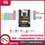 ESP32-CAM OV2640 2MP – Modul ESP32S WiFi Bluetooth BLE 4.0 32bit + Programmer USB Type-C - Image 3