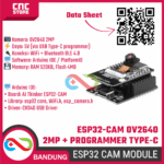 ESP32-CAM OV2640 2MP – Modul ESP32S WiFi Bluetooth BLE 4.0 32bit + Programmer USB Type-C - Image 6