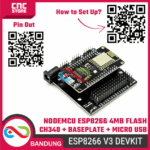 NodeMCU ESP8266 Lua WiFi V3 4MB CH340 – Development Board dengan Base Plate Expansion Board + Kabel Micro USB - Image 9