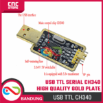 USB TTL Serial CH340 – High Quality Gold Plate dengan CTS RTS Pin - Image 2