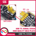 USB TTL Serial CH340 – High Quality Gold Plate dengan CTS RTS Pin - Image 4