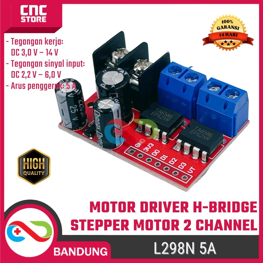 11a5169098e8448ea3993829346dcb20tplv-o3syd03w52-resize-jpeg16001600.jpeg Motor Driver H-bridge stepper motor 2 channel board L298N 5A FORWARD REVERSE - Gambar 1