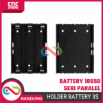 Holder Baterai 18650 3 Slot – Tempat Baterai Li-ion 3S Seri atau Paralel untuk Proyek Elektronika - Image 6