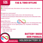 Holder Baterai 18650 3 Slot – Tempat Baterai Li-ion 3S Seri atau Paralel untuk Proyek Elektronika - Image 7