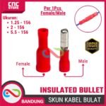 SKUN KABEL MALE INSULATED BULLET  DISCONNECTA MPD 1.25-156 MERAH