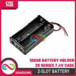 Kotak Baterai 18650 2 Slot 2S 7.4V – Tempat Baterai Li-ion Seri untuk Proyek Elektronika DIY - Image 4