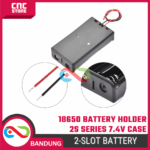 Kotak Baterai 18650 2 Slot 2S 7.4V – Tempat Baterai Li-ion Seri untuk Proyek Elektronika DIY - Image 5