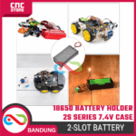 Kotak Baterai 18650 2 Slot 2S 7.4V – Tempat Baterai Li-ion Seri untuk Proyek Elektronika DIY - Image 6