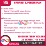 Kotak Baterai 18650 2 Slot 2S 7.4V – Tempat Baterai Li-ion Seri untuk Proyek Elektronika DIY - Image 8