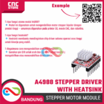 A4988 Driver Stepper Motor dengan Heatsink – Modul Pengendali Motor Stepper untuk CNC & 3D Printer - Gambar 9