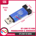 ST-LINK V2 USB Programmer Downloader untuk STM8 STM32 – Modul Debugger & Downloader Firmware - Image 2