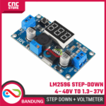 DC-DC Step Down LM2596 Adjustable 4–40V to 1.3–37V + LED Voltmeter Module - Gambar 5