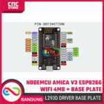 Paket NodeMCU Amica V3 WiFi (4MB Flash) + Base Plate L293D – Modul ESP8266 untuk Proyek IoT & Robotik - Gambar 4
