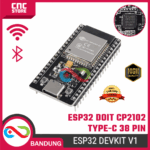 ESP32 ESP-32S DOIT CP2102 Type-C 38 Pin – Board WiFi Bluetooth IoT Dual Core Proyek Elektronik
