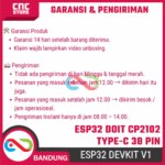 ESP32 ESP-32S DOIT CP2102 Type-C 38 Pin – Board WiFi Bluetooth IoT Dual Core Proyek Elektronik - Gambar 8