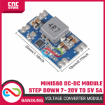 Modul Step Down MINI560 DC-DC 7–20V ke 5V 5A – Konverter Tegangan Mini untuk Arduino, ESP32, dan Proyek Elektronika - Image 2