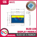 OLED White 0.96 Inch I2C IIC 128×64 Display Module – Layar OLED untuk Arduino & DIY - Gambar 2