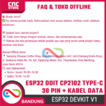 ESP32 ESP-32S DOIT CP2102 Type-C 38 Pin – Board WiFi Bluetooth IoT Dual Core + Kabel Data untuk Arduino & Proyek Elektronik - Gambar 7