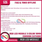 RGB LED module three color LED module 10mm common cathode - Gambar 6