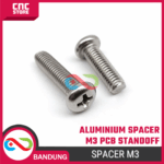 10Pcs Baut Spacer Aluminium M3 JP3 – Panjang 3x8mm / 3x12mm / 3x16mm untuk PCB & Elektronik - Gambar 3