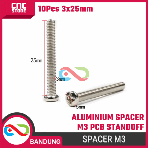 10 Pcs Baud 3M 2,5Cm 25Mm – Komponen pendukung proyek