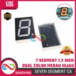 7 Segment 1.2 Inch Dual Color Merah-Hijau – Common Anode / Anoda Display Angka LED