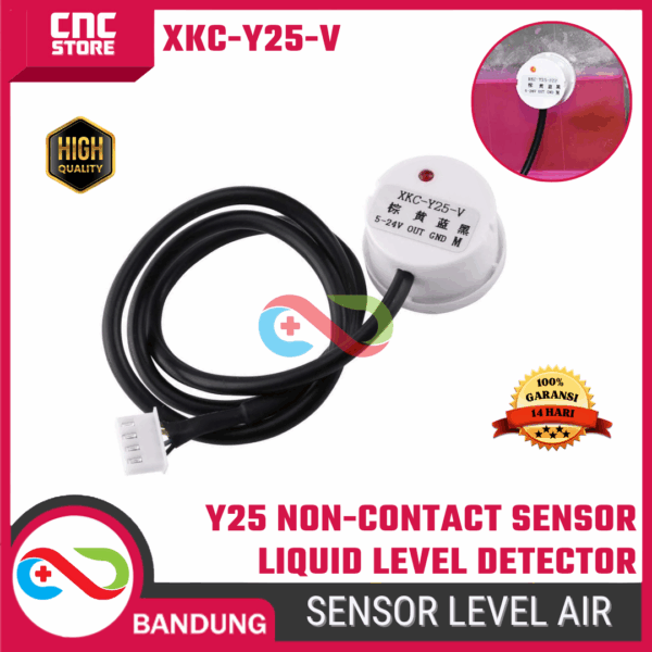 XKC-Y25-V Non-Contact Water Level Sensor – Sensor Ketinggian Air Tanpa Kontak untuk Tangki & Pipa | Liquid Alarm Detector