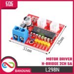 Motor Driver H-bridge stepper motor 2 channel board L298N 5A FORWARD REVERSE MAJU MUNDUR - Gambar 2